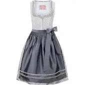 Stockerpoint Dirndl beige / lichtgrijs / wit