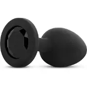 EasyToys Online Only Anale Plug met Kristal - Zwart