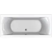 Ben Naria Slim inbouwbad 2-persoons 180x80cm glans wit acryl