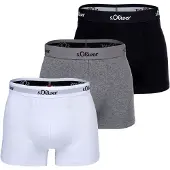 s.Oliver Boxershorts grijs gemêleerd / zwart / wit