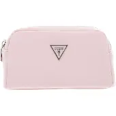 GUESS Utensil zak Double Zip Pink Zalmroze