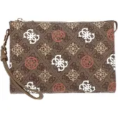 GUESS Utensil zak Pouch Brown Multi Veelkleurig