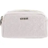 GUESS Cosmetische tas Double Zip Case Light Pink Roze