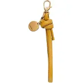 Fossil Leren Sleutelhanger Keyfob Key Ring Yellow Geel