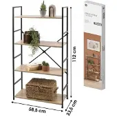 Urban Living "COLORADO" LADDERREK BREED DESIGN MET 4 NIVEAUS 58,5X23,5XH112CM