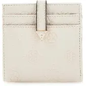 GUESS Kaarthoes Cresidia Tab Card Case Bone Crème
