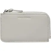 Marc O'Polo Leren Kaarthoes Florica Zip Wallet Stone Grey Grijs