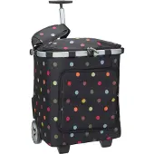Reisenthel Carrycruiser Plus Boodschappentrolley - 43 + 3 L - Dots Zwart