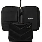 HUGO BOSS Schrijfmappen Triga Conference Folder Black Zwart