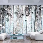 Karo-art Fotobehang - Dicht bij de natuur , vogels