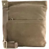 Mandarina Duck Leren Schoudertas Mellow Velvet Crossover Taupe Bruine