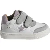 Vertbaudet Leren witte babysneakers met klittenband wit