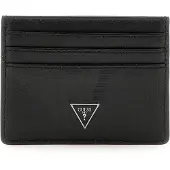 GUESS Leren Kaarthouder Mito Card Case Black Zwart