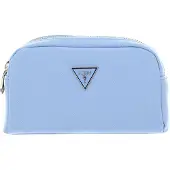 GUESS Utensil zak Double Zip Sky Lichtblauw