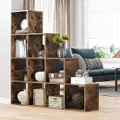 Vasagle Roomdivider Monica 10 vakken - bruin
