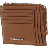 Mandarina Duck Leren Kaarthouder Mellow Urban Wallet Indian Tan Bruine