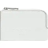 Liebeskind berlin Leren Kaarthoes Elvira Paper Touch Crinkle Lena Purse Arctic Wit
