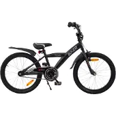 2Cycle Biker kinderfiets 20 inch (6 tot 8 jaar) voor jongens zwart