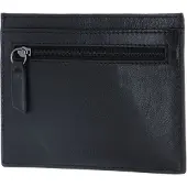 Valentino Leren Kaarthouder David Wallet Nero Zwart