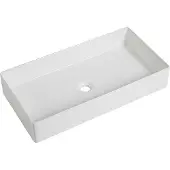 Guido Gusto Wastafel Vincenza 70x36x13cm glans wit