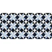 Crearreda Tegelsticker Blue Marble 60 X 120 Cm Blauw/zwart/wit