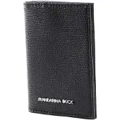 Mandarina Duck Leren Kaarthoes Mellow Urban Card Case Nero Zwart