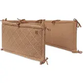 Jollein Boxbumper 180x30cm Check Knit Biscuit