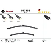 Valeo SWF CONNECT ruitenwisserbladen, voorzijde, voor VW POLO (9N), frameloos