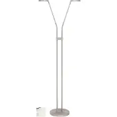 Highlight Design leeslamp Palma nikkel Ø 25cm dubbel