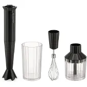 Alessi Staafmixer 4-Delige Set Plisse Black