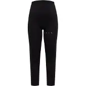 Born Living Yoga Leggings 'Mommy Line' zwart