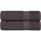 vidaXL Badhanddoeken FROGN 2 st 100x150 cm 360 g/m² antraciet