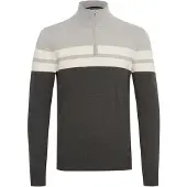 Blend Trui 'Naresh' antraciet / stone grey / wit