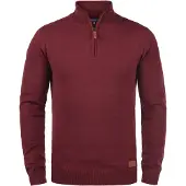 Blend Trui 'Robin' bruin / zilvergrijs / bordeaux