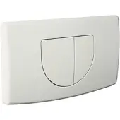 Plieger Spring bedieningsplaat - frontbediening - dubbele spoeltechniek - wit