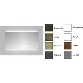 Sanicare Spiegelkast Qlassics Ambiance 70 cm 2 Deuren Grey-Wood