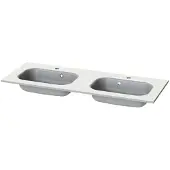 Tiger Wastafel s-line oval 120 cm mat wit