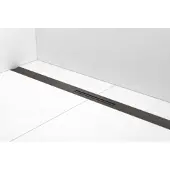 Easy drain Douchegoot r-line clean 100 cm brushed black chrome