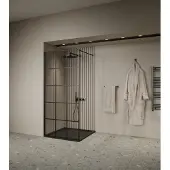 Boss & Wessing Inloopdouche | bws | oganto 2 | 90x200 cm | 8 mm | zwart