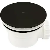 Xenz luxe douchebakafvoer 90mm zwart mat
