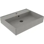 Sanilux Wastafel edge keramiek 60 1 kraangat warm beton
