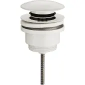 Wiesbaden Clickwaste afvoerplug caral 5/4" glans wit