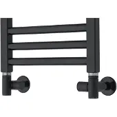 TVS Radiator Aansluitset Valves 130 Zwart