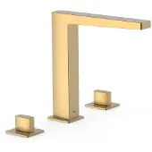Tres Wastafelmengkraan Slim Exclusive 3-Gats met 2 Knoppen Mat Goud