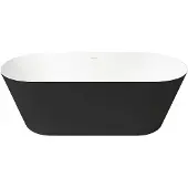 Zydra Vrijstaand Ligbad Leman 75x170 cm Negro