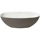 Zydra Vrijstaand Ligbad Lago 150x72 cm Moka