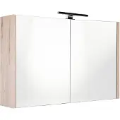 Best design Spiegelkast happy halifax incl. Led verlichting 100x60 cm eiken