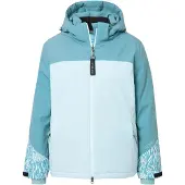 Ulla Popken Sportjas turquoise / lichtblauw / wit