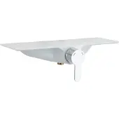Schutte Douchemengkraan waterway met planchet chroom wit