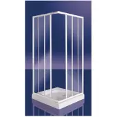 Plieger Class douchecabine hoekinstap 3mm glas 80/90x185cm wit